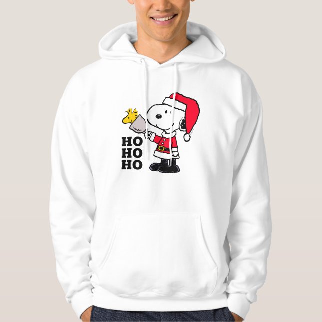 Jordnötter | Snoopy & Woodstock Ho Ho Ho Hoodie (Framsida)