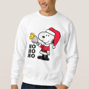 Jordnötter Snoopy & Woodstock Ho Ho Ho Lång Ärmad Tröja