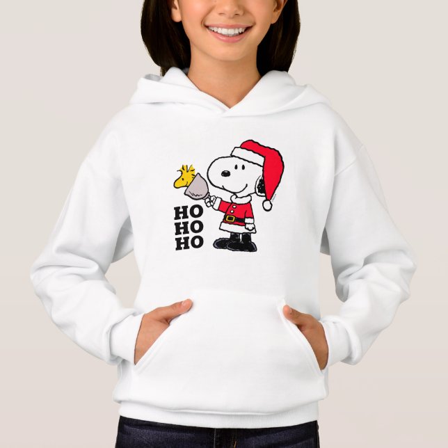 Jordnötter | Snoopy & Woodstock Ho Ho Ho T Shirt (Framsida)