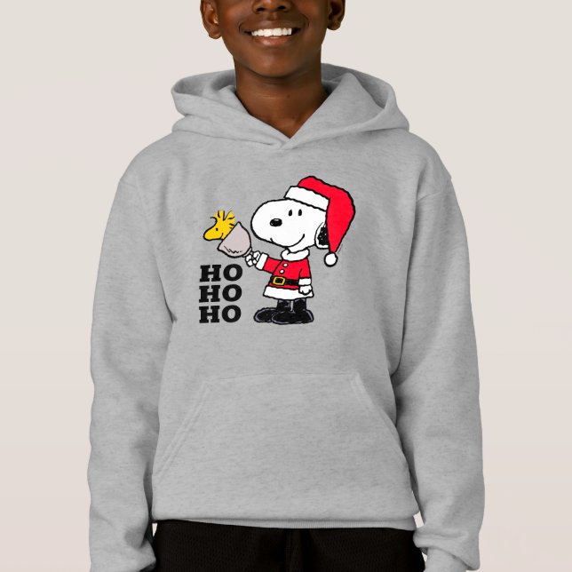 Jordnötter | Snoopy & Woodstock Ho Ho Ho T Shirt (Framsida)