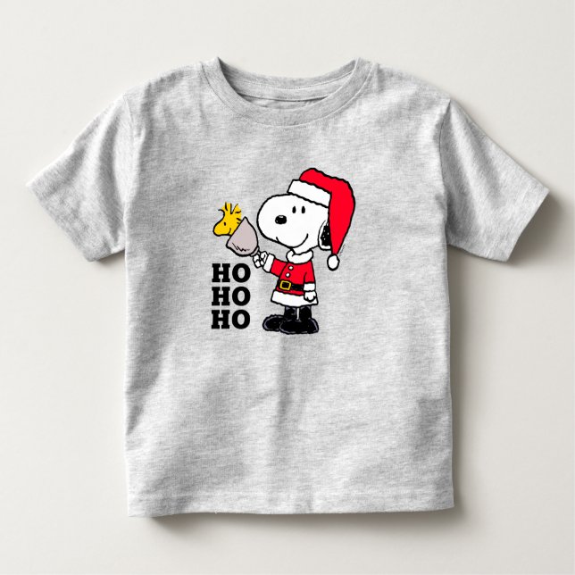 Jordnötter | Snoopy & Woodstock Ho Ho Ho T Shirt (Framsida)