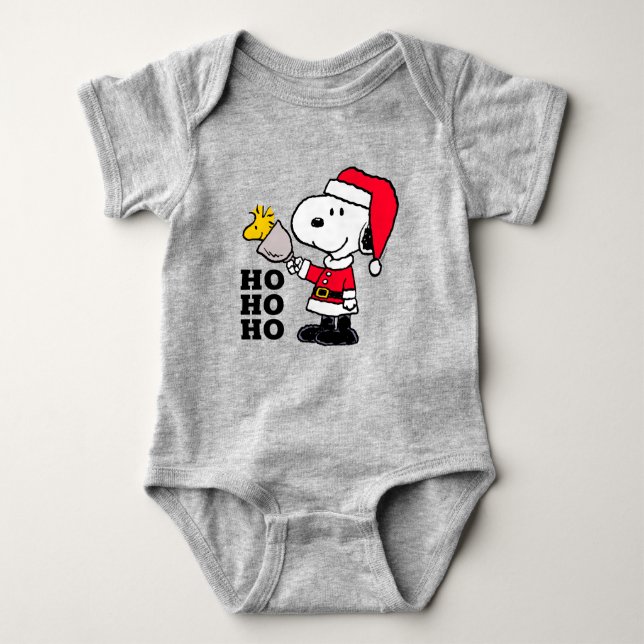 Jordnötter | Snoopy & Woodstock Ho Ho Ho T Shirt (Framsida)