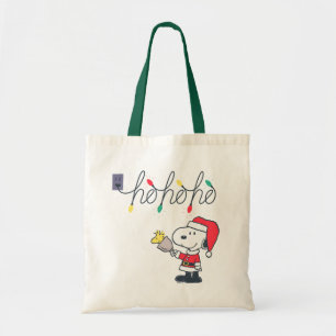 Jordnötter Snoopy & Woodstock Ho Ho Ho Tygkasse