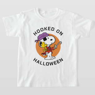 Jordnötter   Snoopy & Woodstock Hoved on Halloween T Shirt