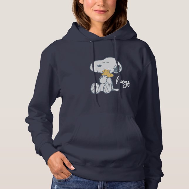 Jordnötter | Snoopy & Woodstock Hug T Shirt (Framsida)