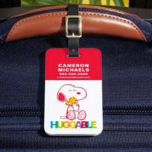 Jordnötter Snoopy & Woodstock Huggable Bagagebricka