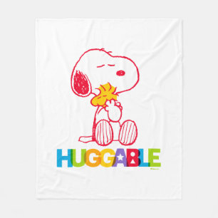 Jordnötter Snoopy & Woodstock Huggable Fleecefilt