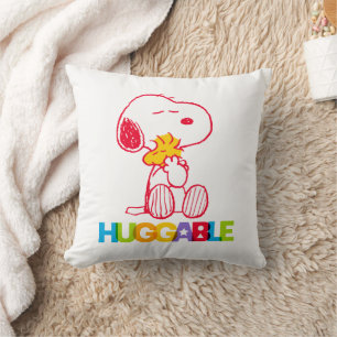 Jordnötter   Snoopy & Woodstock Huggable Kudde