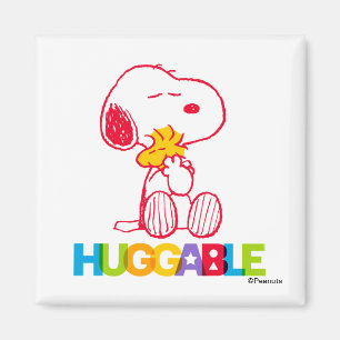 Jordnötter Snoopy & Woodstock Huggable Magnet