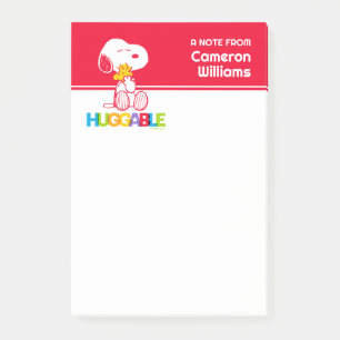 Jordnötter   Snoopy & Woodstock Huggable Post-it Block