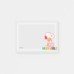 Jordnötter Snoopy & Woodstock Huggable Post-it Block