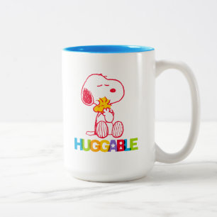 Jordnötter Snoopy & Woodstock Huggable Två-Tonad Mugg