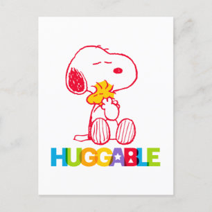 Jordnötter Snoopy & Woodstock Huggable Vykort
