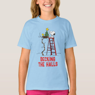 Jordnötter   Snoopy & Woodstock Julgran T Shirt