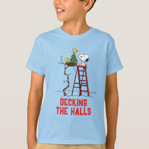 Jordnötter   Snoopy & Woodstock Julgran T Shirt