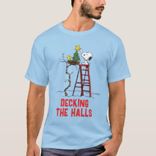 Jordnötter   Snoopy & Woodstock Julgran T Shirt