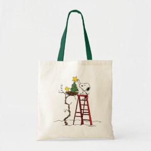 Jordnötter Snoopy & Woodstock Julgran Tygkasse