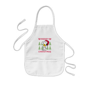 Jordnötter Snoopy & Woodstock Jultomten Hug Barnförkläde