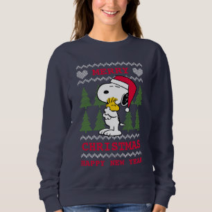Jordnötter   Snoopy & Woodstock Jultomten Hug T Shirt