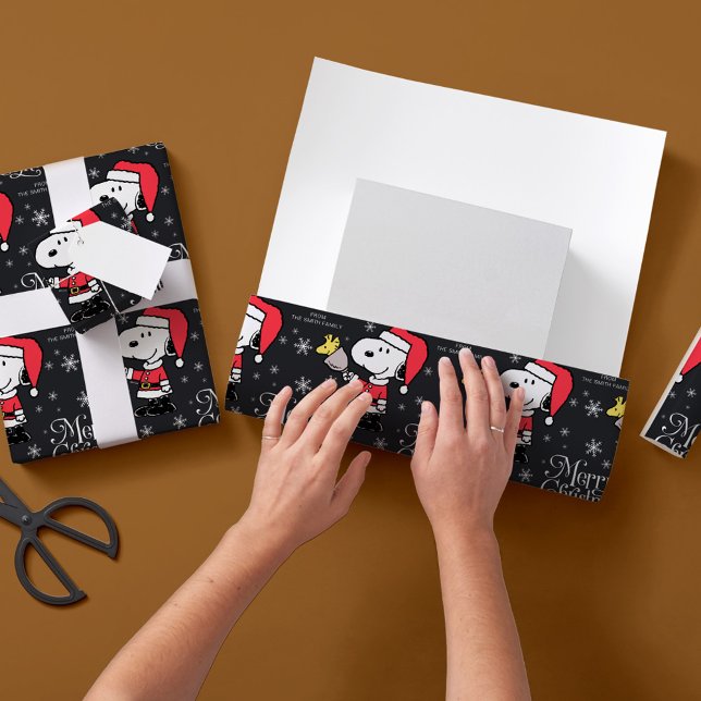 Jordnötter | Snoopy & Woodstock Jultomten Presentpapper (Skapare uppladdad)