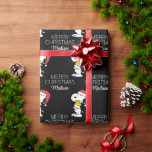 Jordnötter | Snoopy & Woodstock | Lägg till ditt n Presentpapper<br><div class="desc">Slå ihop den speciella helgdag med en roligt Juldesign för jordnötter. Anpassa genom att lägga till namn eller anpassningsbar text!</div>