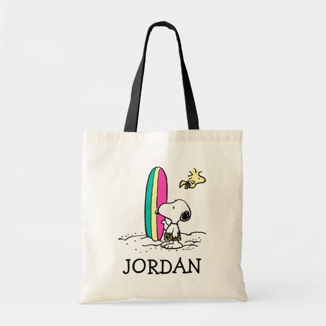 Jordnötter | Snoopy & Woodstock | Lägg till ditt n Tygkasse (Framsidan)
