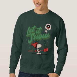 Jordnötter Snoopy & Woodstock Låt det snöa Lång Ärmad Tröja