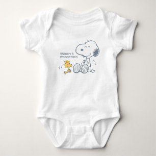 Jordnötter   Snoopy & Woodstock Lycklig T Shirt