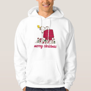 Jordnötter Snoopy & Woodstock Merry Ugly Sweater Hoodie