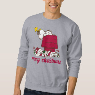 Jordnötter   Snoopy & Woodstock Merry Ugly Sweater Lång Ärmad Tröja