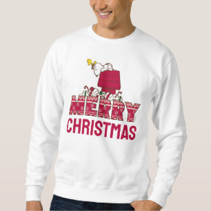 Jordnötter   Snoopy & Woodstock Merry Ugly Sweater Lång Ärmad Tröja