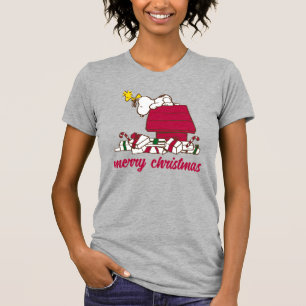 Jordnötter   Snoopy & Woodstock Merry Ugly Sweater T Shirt