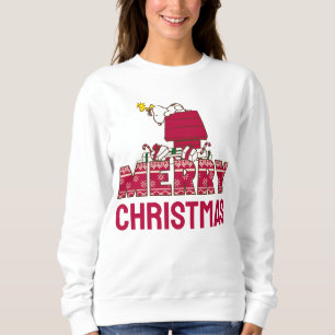 Jordnötter   Snoopy & Woodstock Merry Ugly Sweater T Shirt