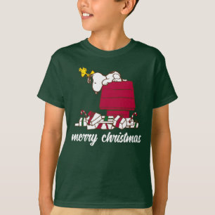 Jordnötter Snoopy & Woodstock Merry Ugly Sweater T Shirt
