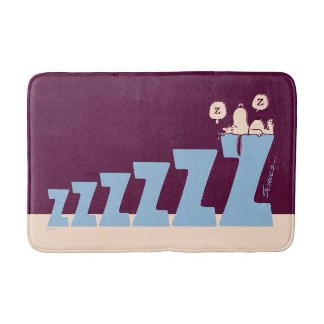 Jordnötter | Snoopy & Woodstock Nap Badrumsmatta (Framsidan)