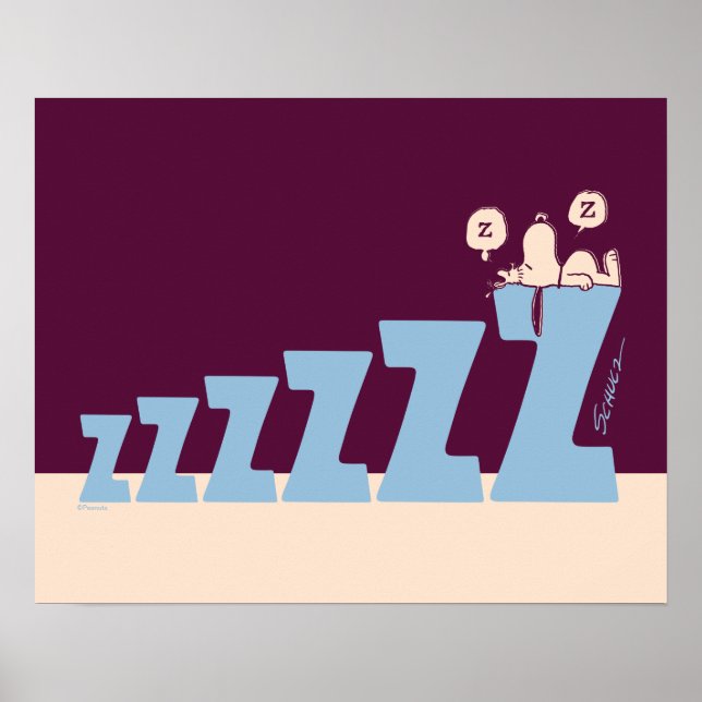 Jordnötter | Snoopy & Woodstock Nap Poster (Framsidan)