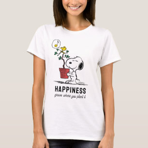 Jordnötter   Snoopy & Woodstock Plant A Träd T Shirt