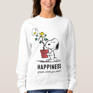 Jordnötter   Snoopy & Woodstock Plant A Träd T Shirt