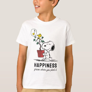 Jordnötter   Snoopy & Woodstock Plant A Träd T Shirt
