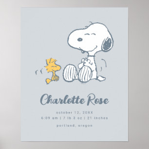 Jordnötter Snoopy & Woodstock Poster
