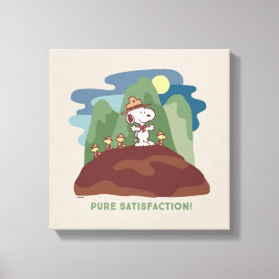 Jordnötter Snoopy & Woodstock Pure Satisfaction Canvastryck