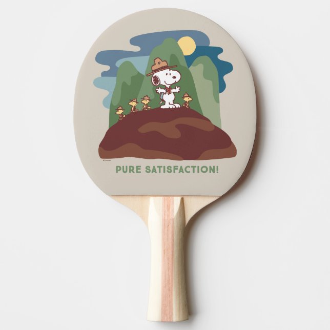 Jordnötter | Snoopy & Woodstock Pure Satisfaction Pingisracket (Framsidan)
