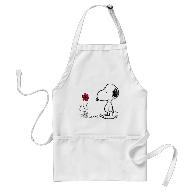 Jordnötter | Snoopy & Woodstock Red & Black Förkläde (Framsidan)