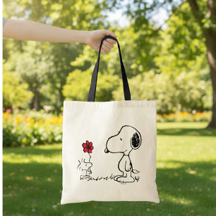 Jordnötter   Snoopy & Woodstock Red & Black Tygkasse
