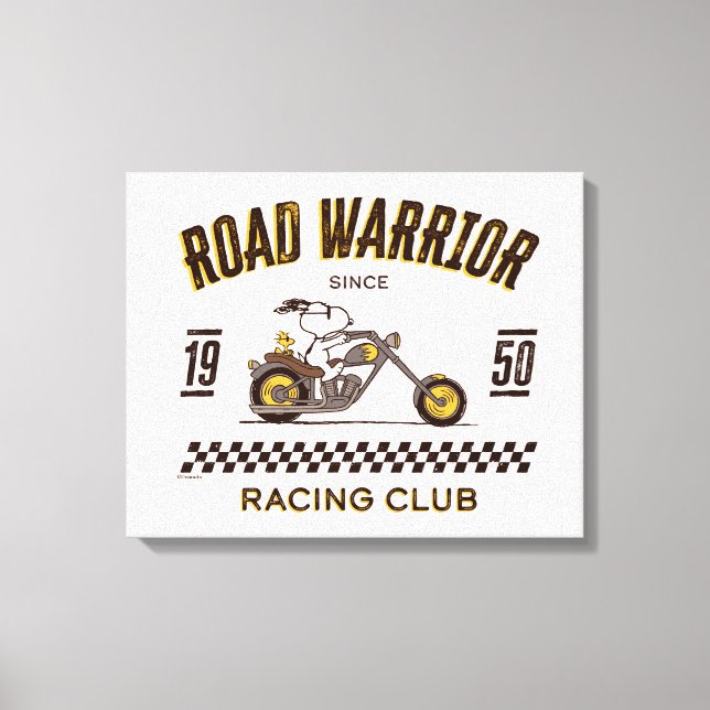 Jordnötter | Snoopy & Woodstock Road Warriards Canvastryck (Framsida)