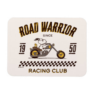 Jordnötter Snoopy & Woodstock Road Warriards Magnet