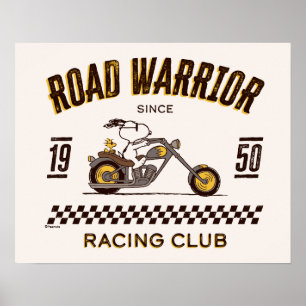 Jordnötter   Snoopy & Woodstock Road Warriards Poster