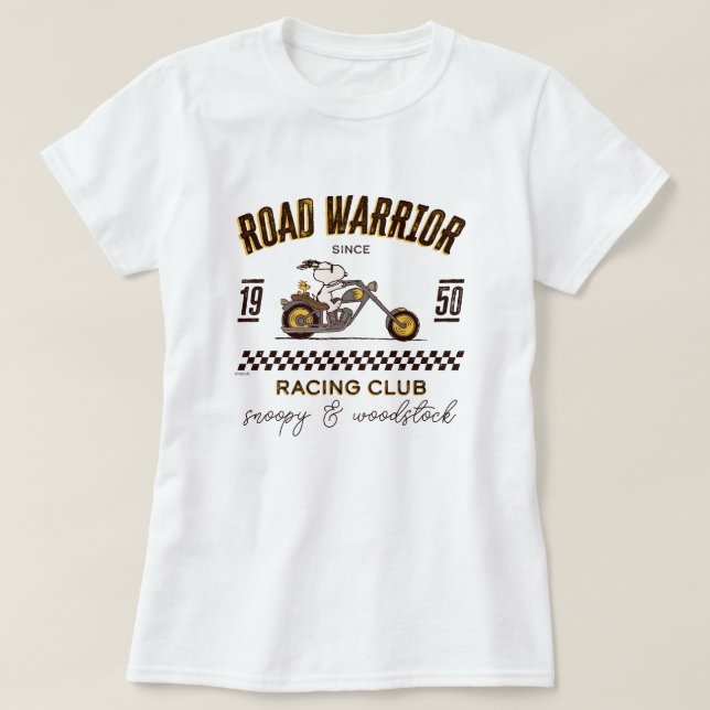 Jordnötter | Snoopy & Woodstock Road Warriards T Shirt (Design framsida)