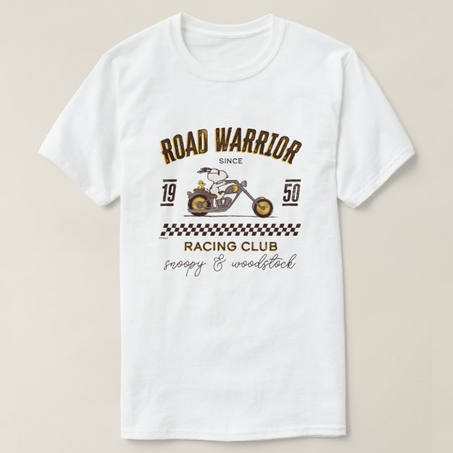 Jordnötter | Snoopy & Woodstock Road Warriards T Shirt (Design framsida)