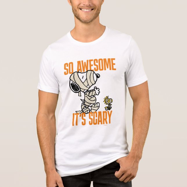 Jordnötter | Snoopy & Woodstock så Fantastisk det  T Shirt (Framsida)